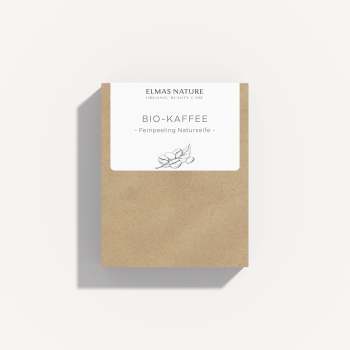 Preview: Elmas BIO Kaffee Feinpeeling Naturseife - 120g